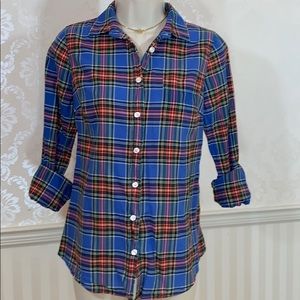 J. Crew Tops - J. Crew Classic Shirt in Blue Tartan Plaid J. Crew Tops - J. Crew Classic Shirt in Blue Tartan Plaid